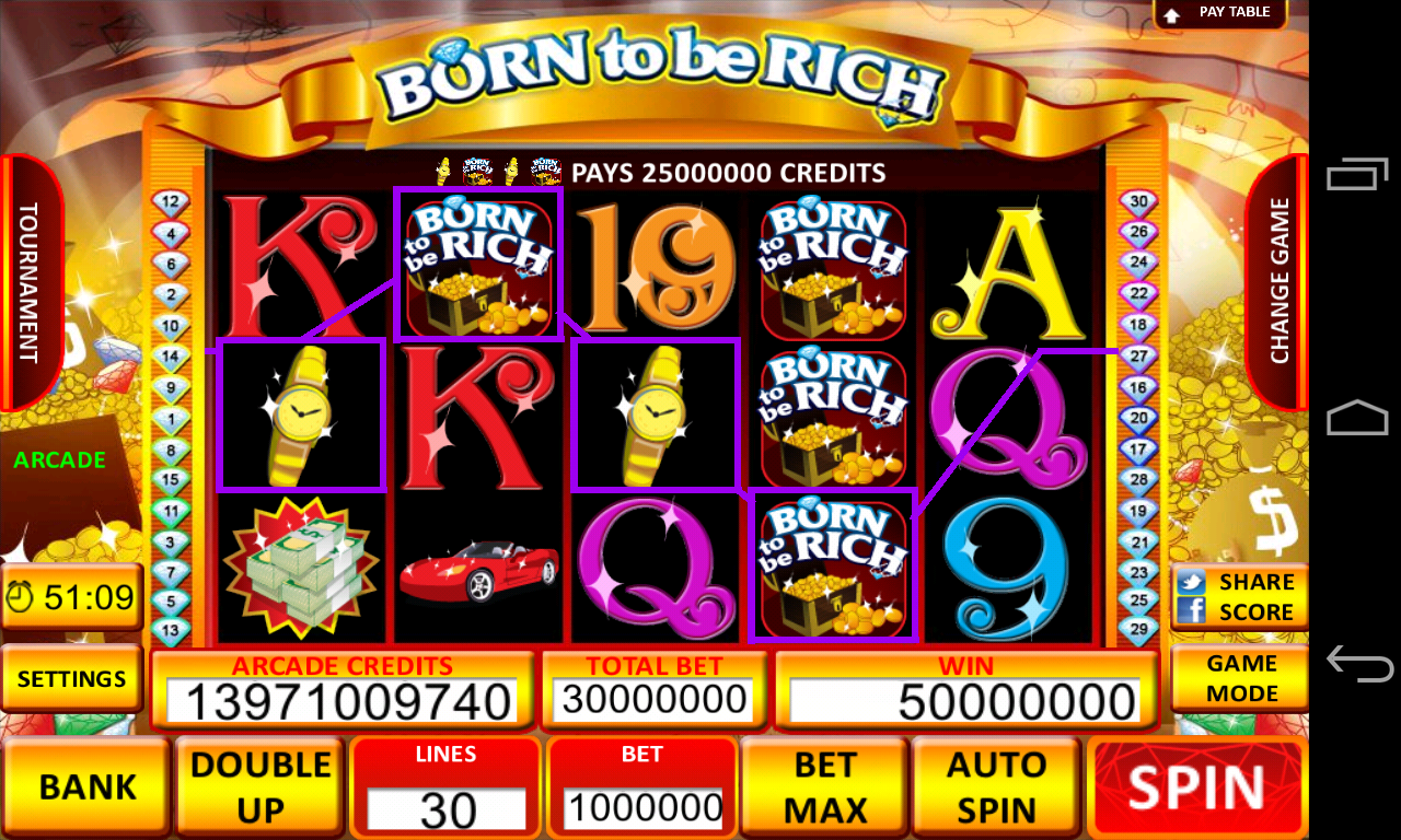 Play Born To Be Rich Slot Machine